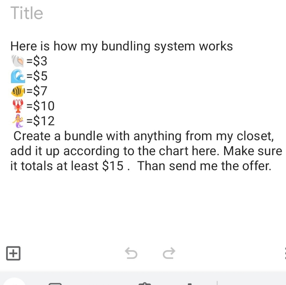 Bundling system 🐚🌊🐠🦞🧜‍♀️